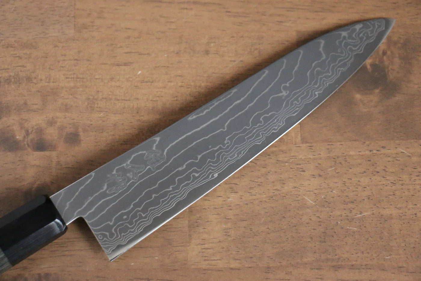 Kajin เหล็กโคบอลด์พิเศษ ดามัสกัส มีดกิวโตะ Gyuto มีดทำครัวญี่ปุ่น 210mm ด้ามไม้ Pakka wood สีเทา