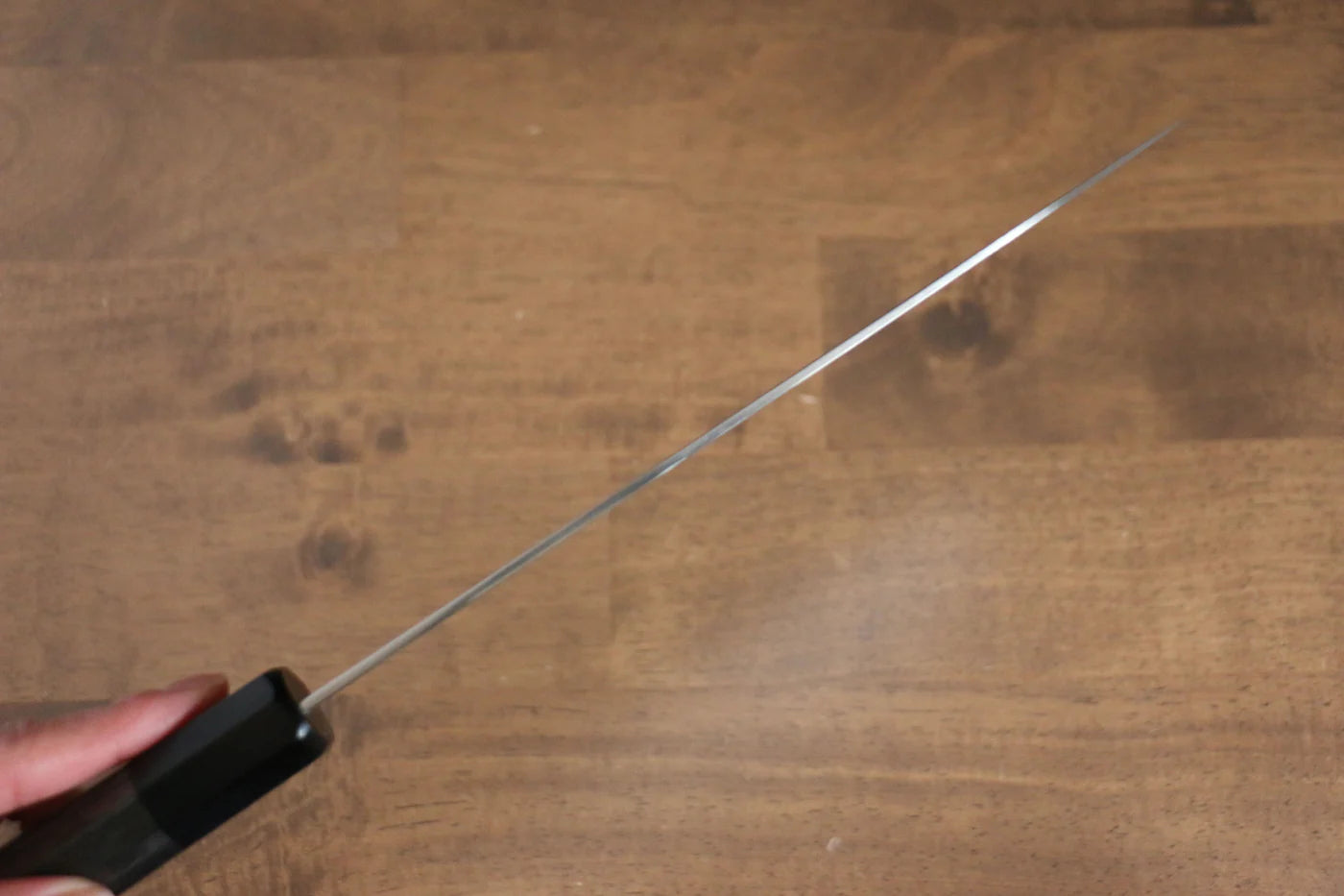Kajin เหล็กโคบอลด์พิเศษ ดามัสกัส มีดกิวโตะ Gyuto มีดทำครัวญี่ปุ่น 210mm ด้ามไม้ Pakka wood สีเทา