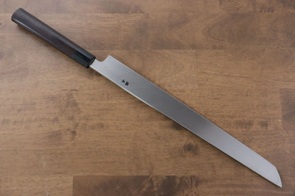 Jikko Silver Steel No.3 (เหล็กเงิน No.3) มีด Sakimaru Yanagiba มีดทำครัวญี่ปุ่น 330mm ด้ามไม้พะยูง