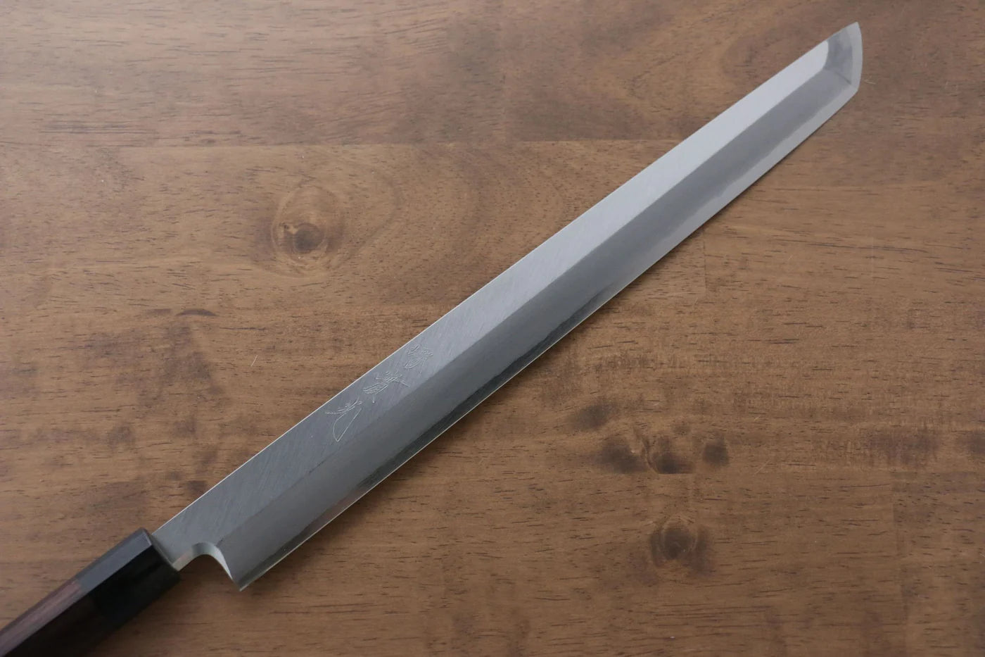 Jikko Silver Steel No.3 (เหล็กเงิน No.3) มีด Sakimaru Yanagiba มีดทำครัวญี่ปุ่น 330mm ด้ามไม้พะยูง
