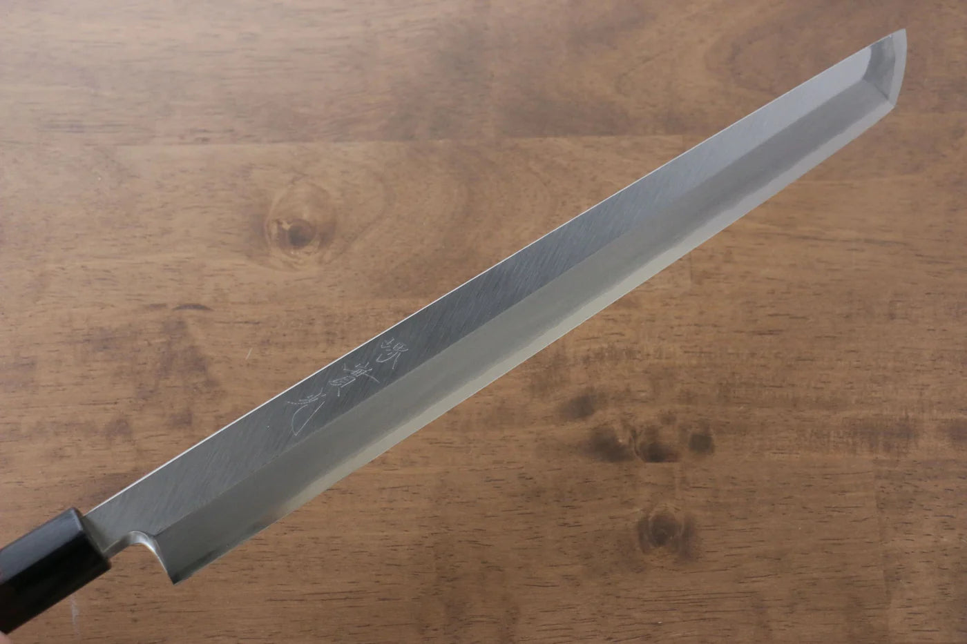 Jikko Silver Steel No.3 (เหล็กเงิน No.3) มีด Sakimaru Yanagiba มีดทำครัวญี่ปุ่น 330mm ด้ามไม้พะยูง