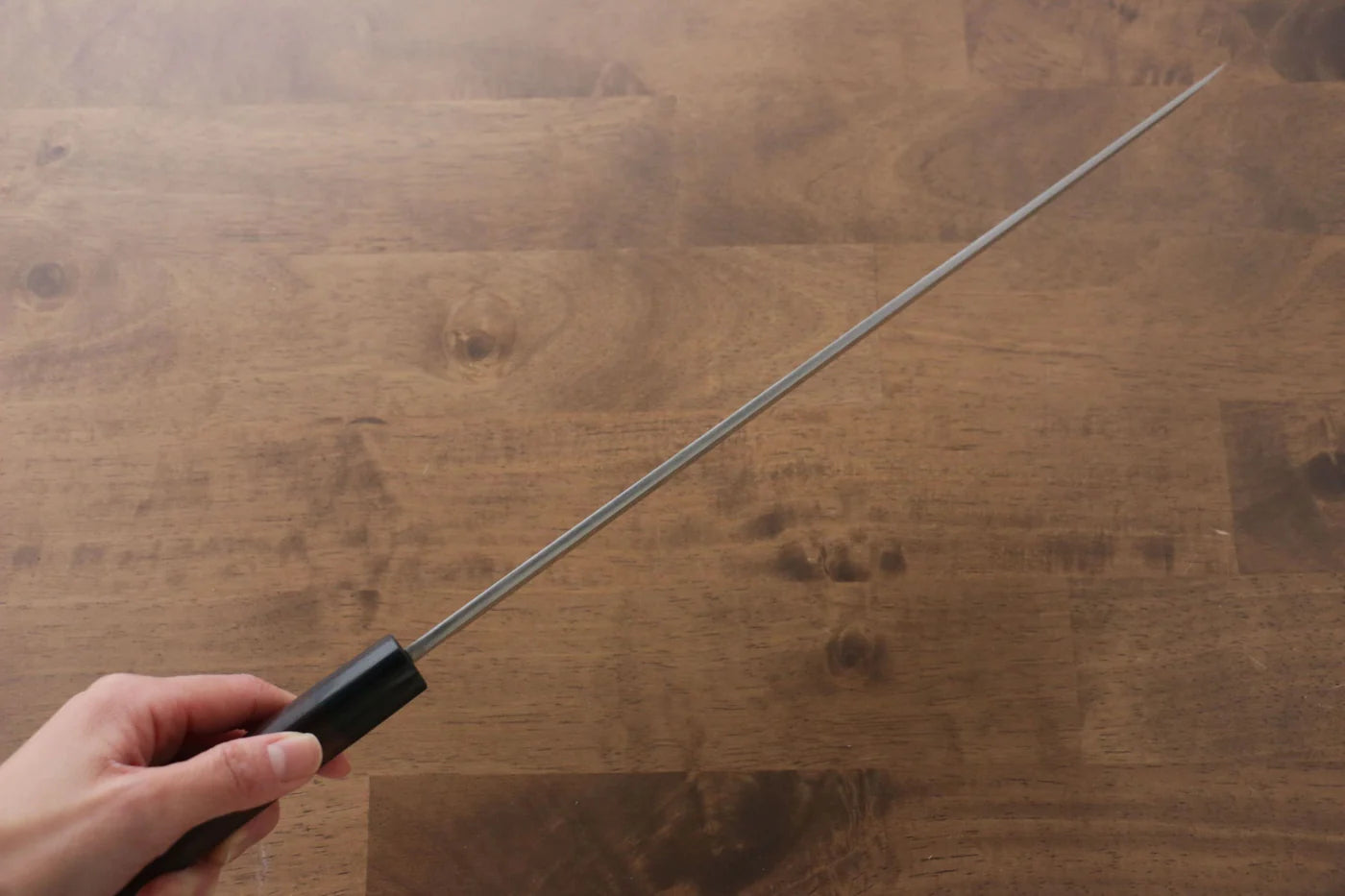 Jikko Silver Steel No.3 (เหล็กเงิน No.3) มีด Sakimaru Yanagiba มีดทำครัวญี่ปุ่น 330mm ด้ามไม้พะยูง