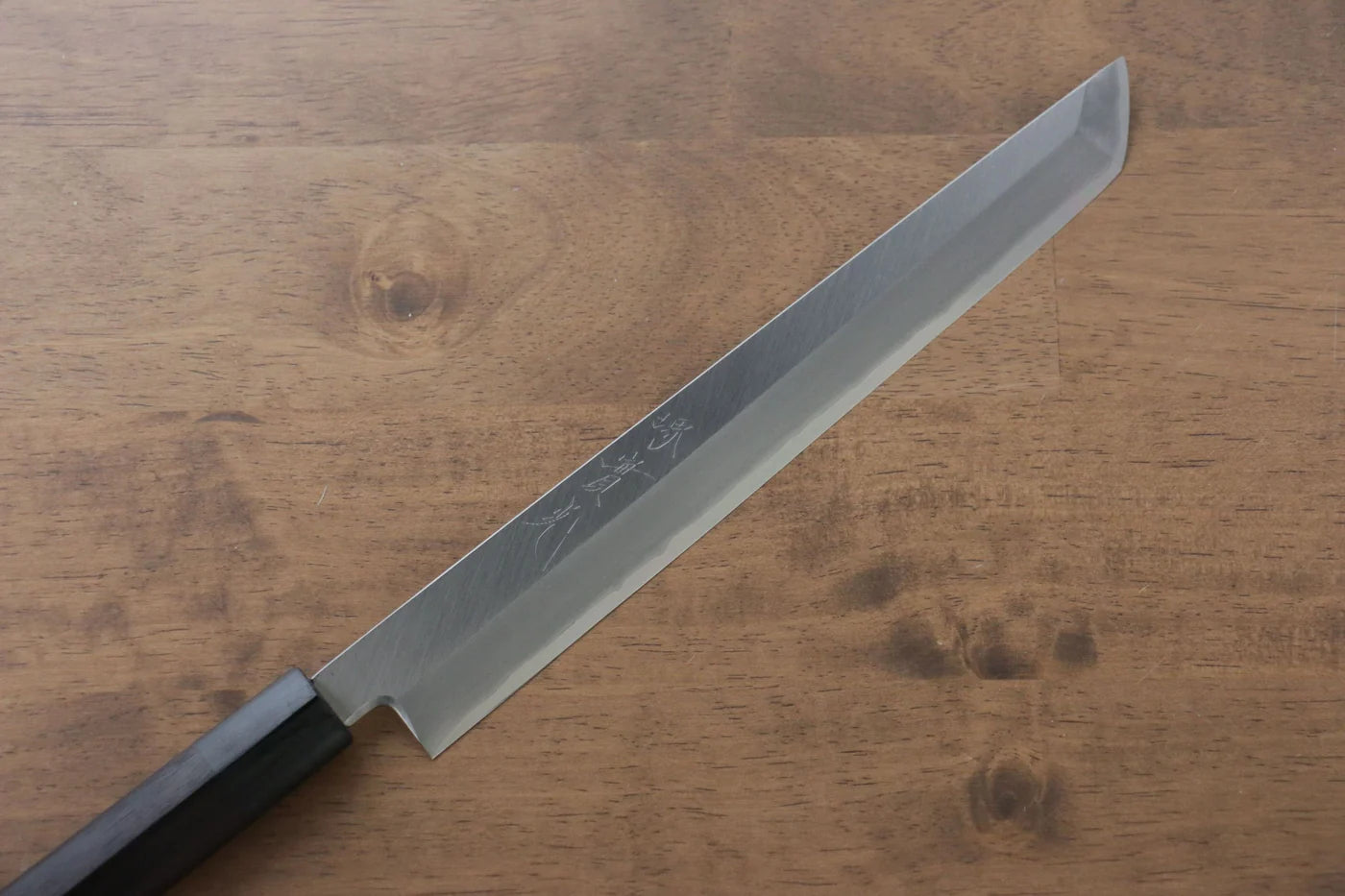 Jikko Silver Steel No.3 (เหล็กเงิน No.3) มีด Sakimaru Yanagiba มีดทำครัวญี่ปุ่น 240mm ด้ามไม้พะยูง