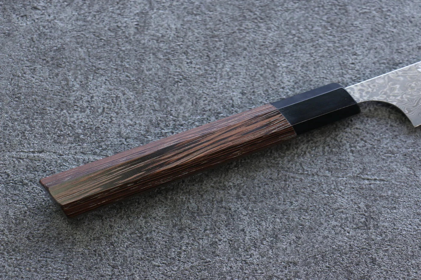 Yoshimi Kato VG10 ดามัสกัส มีดขนาดเล็ก  Petty มีดทำครัวญี่ปุ่น 150mm ด้ามไม้เวงเก้