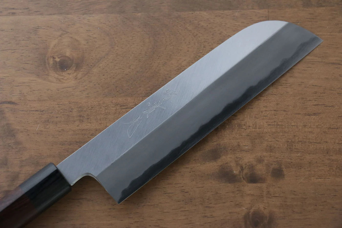 Jikko White Steel (เหล็กกล้าขาว) No.2 มีด Kamagata Usuba มีดทำครัวญี่ปุ่น 210mm ด้ามไม้พะยูง