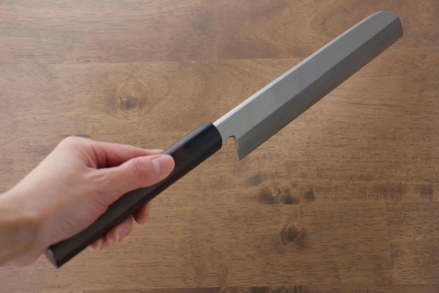 Jikko White Steel (เหล็กกล้าขาว) No.2 มีด Kamagata Usuba มีดทำครัวญี่ปุ่น 210mm ด้ามไม้พะยูง