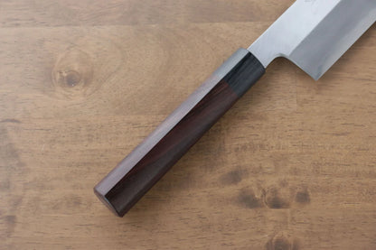 Jikko White Steel (เหล็กกล้าขาว) No.2 มีด Kamagata Usuba มีดทำครัวญี่ปุ่น 210mm ด้ามไม้พะยูง