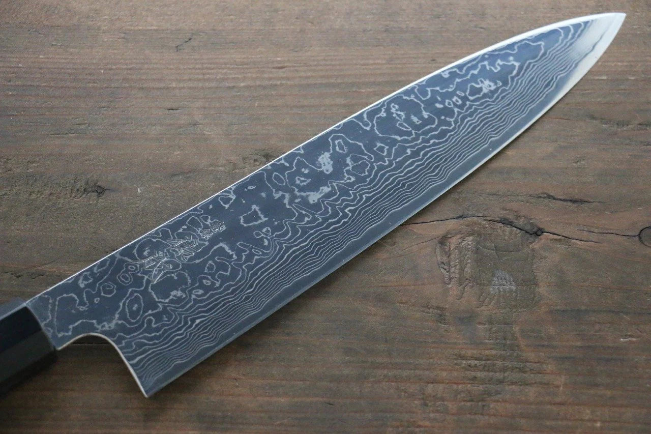 Sukenari R2/SG2 ดามัสกัส มีดกิวโตะ Gyuto มีดทำครัวญี่ปุ่น 240mm ด้ามไม้พะยูง