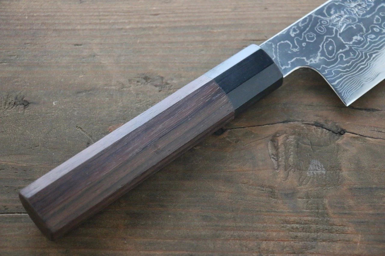 Sukenari R2/SG2 ดามัสกัส มีดกิวโตะ Gyuto มีดทำครัวญี่ปุ่น 240mm ด้ามไม้พะยูง