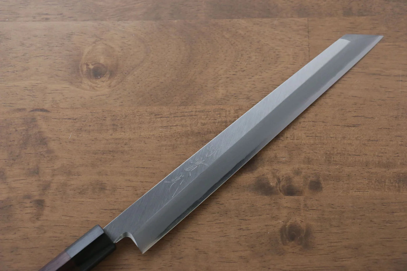 Jikko Silver Steel No.3 (เหล็กเงิน No.3) มีด Kiritsuke Yanagiba มีดทำครัวญี่ปุ่น 240mm ด้ามไม้พะยูง