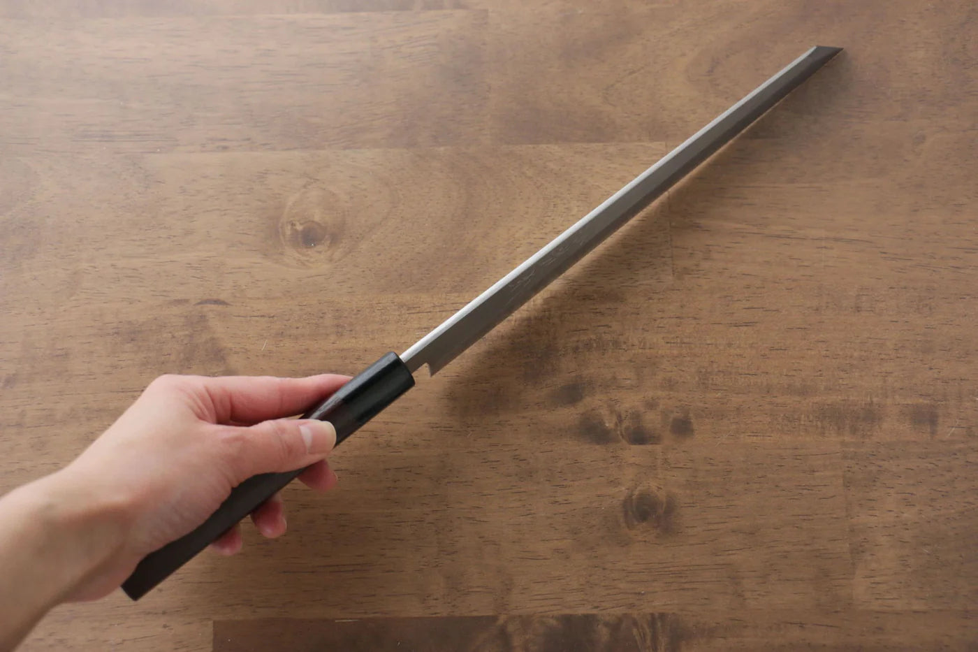 Jikko Silver Steel No.3 (เหล็กเงิน No.3) มีด Kiritsuke Yanagiba มีดทำครัวญี่ปุ่น 240mm ด้ามไม้พะยูง