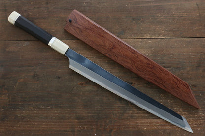 Sakai Takayuki Blue Steel (บลูสตีล) No.1 มีด Yanagiba มีดทำครัวญี่ปุ่น 300mm ด้ามไม้คะรินประดับห่วง 3ห่วง มีฝัก (ปลอก) มีด