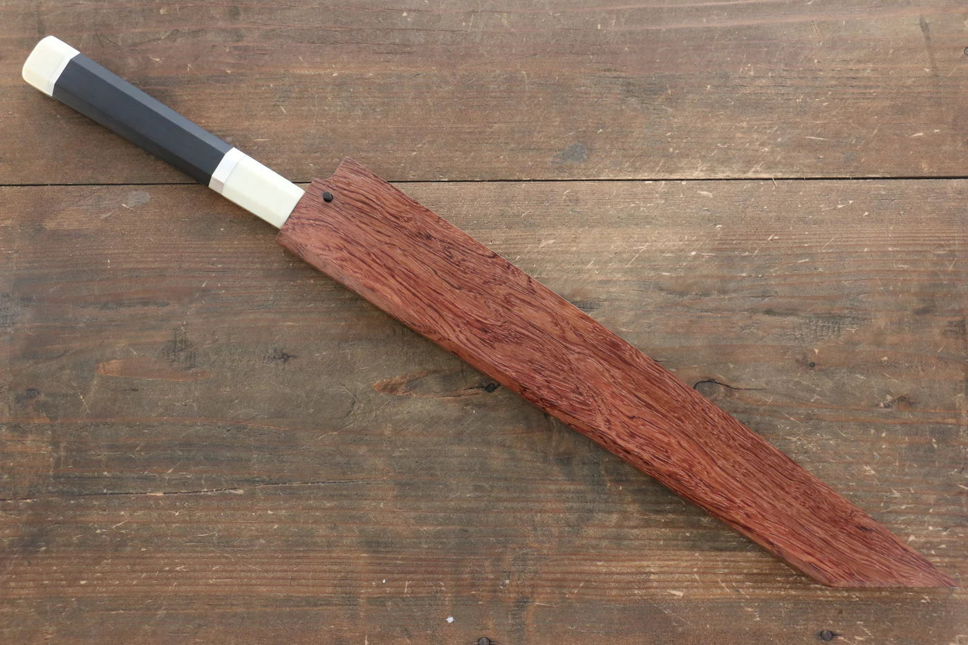 Sakai Takayuki Blue Steel (บลูสตีล) No.1 มีด Yanagiba มีดทำครัวญี่ปุ่น 300mm ด้ามไม้คะรินประดับห่วง 3ห่วง มีฝัก (ปลอก) มีด