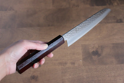 Sakai Takayuki Nanairo VG10 33 ชั้น มีด Santoku มีดทำครัวญี่ปุ่น 180mm ด้ามพลาสติก ABS (กระดองเต่าเเดง)