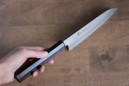Sakai Takayuki Nanairo VG10 33 ชั้น มีด Santoku มีดทำครัวญี่ปุ่น 180mm ด้ามพลาสติก ABS (กระดองเต่าเเดง)