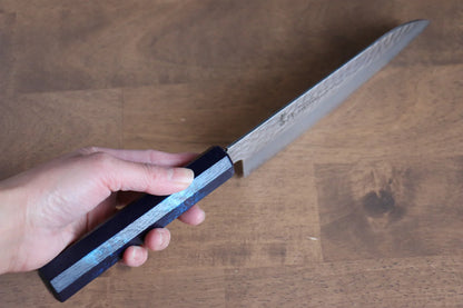 Sakai Takayuki Nanairo VG10 33 ชั้น มีด Santoku มีดทำครัวญี่ปุ่น 180mm ด้ามพลาสติก ABS (กระดองเต่าเทอร์คอยซ์)
