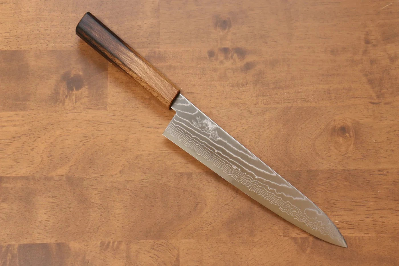 Kajin เหล็กโคบอลด์พิเศษ ดามัสกัส มีดกิวโตะ Gyuto มีดทำครัวญี่ปุ่น 240mm ด้ามไม้โอ๊กเผา (Mehakkaku)