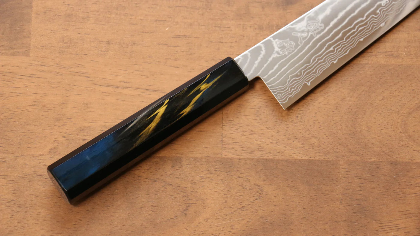 Kajin เหล็กโคบอลด์พิเศษ ดามัสกัส มีดกิวโตะ Gyuto มีดทำครัวญี่ปุ่น 240mm ด้ามเคลือบ