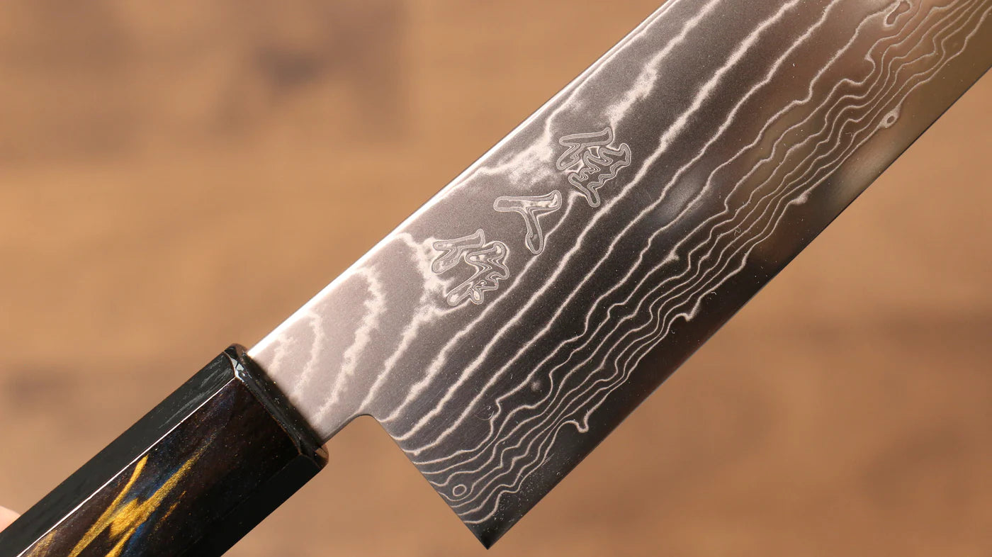 Kajin เหล็กโคบอลด์พิเศษ ดามัสกัส มีดกิวโตะ Gyuto มีดทำครัวญี่ปุ่น 240mm ด้ามเคลือบ