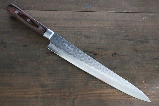 Seisuke VG10 17 ชั้น ดามัสกัส มีดเลาะเอ็น Sujihiki มีดทำครัวญี่ปุ่น 240mm ด้ามมะฮอกกานี