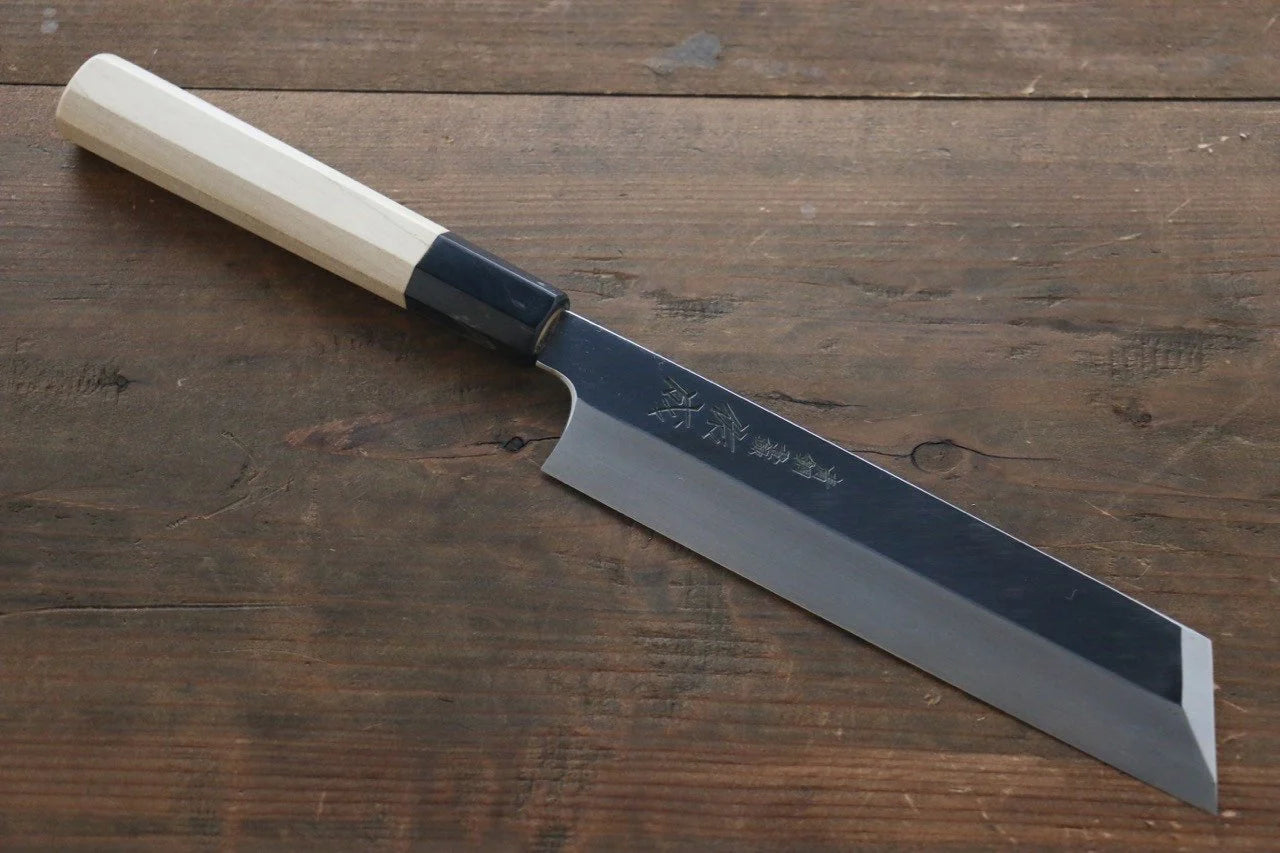 Sukenari Blue Steel (บลูสตีล) No.2 Hongasumi มีดปลอก Mukimono มีดทำครัวญี่ปุ่น 180mm ด้ามต้นเเมกโนเลีย