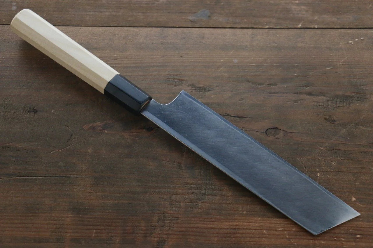 Sukenari Blue Steel (บลูสตีล) No.2 Hongasumi มีดปลอก Mukimono มีดทำครัวญี่ปุ่น 180mm ด้ามต้นเเมกโนเลีย