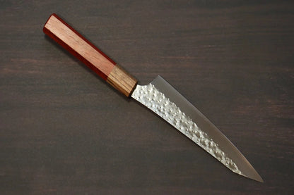 Yu Kurosaki Senko Ei R2/SG2 ลายค้อนตี มีดขนาดเล็ก  Petty มีดทำครัวญี่ปุ่น 150mm ด้ามไม้ประดู่