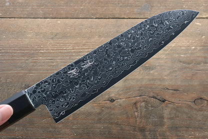 Seisuke AUS10 ดามัสกัส มีด Santoku มีดทำครัวญี่ปุ่น 180mm ด้ามไม้พะยูง