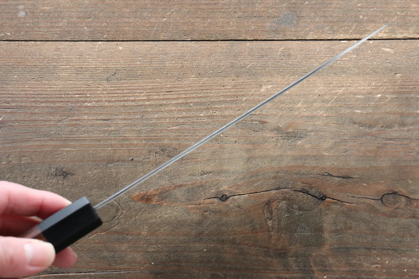 Seisuke AUS10 ดามัสกัส มีด Santoku มีดทำครัวญี่ปุ่น 180mm ด้ามไม้พะยูง