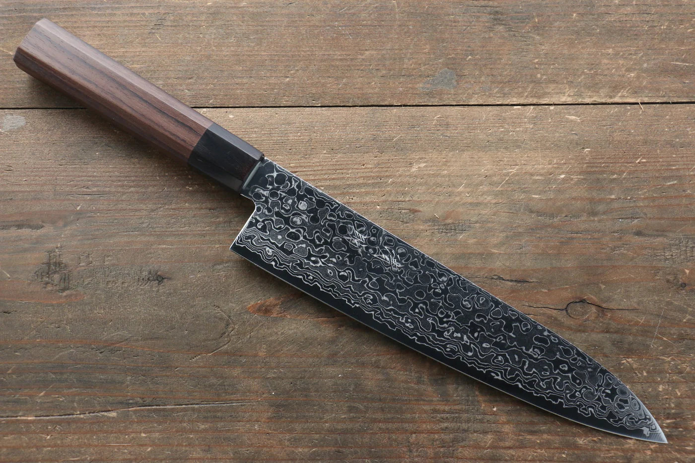 Seisuke AUS10 ดามัสกัส มีดกิวโตะ Gyuto มีดทำครัวญี่ปุ่น 210mm ด้ามไม้พะยูง