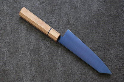 Seisuke เหล็ก SK-85 Ion plating มีด Kiritsuke Santoku มีดทำครัวญี่ปุ่น 180mm ด้ามไม้สีขาว