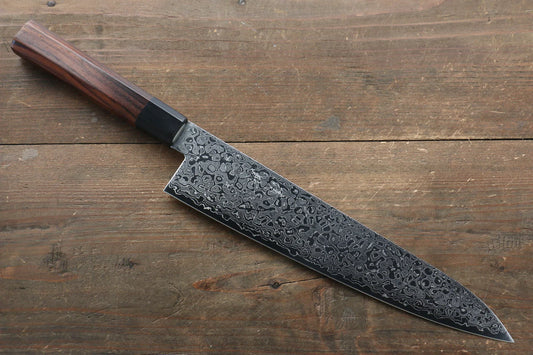 Seisuke AUS10 ดามัสกัส มีดกิวโตะ Gyuto มีดทำครัวญี่ปุ่น 240mm ด้ามไม้พะยูง