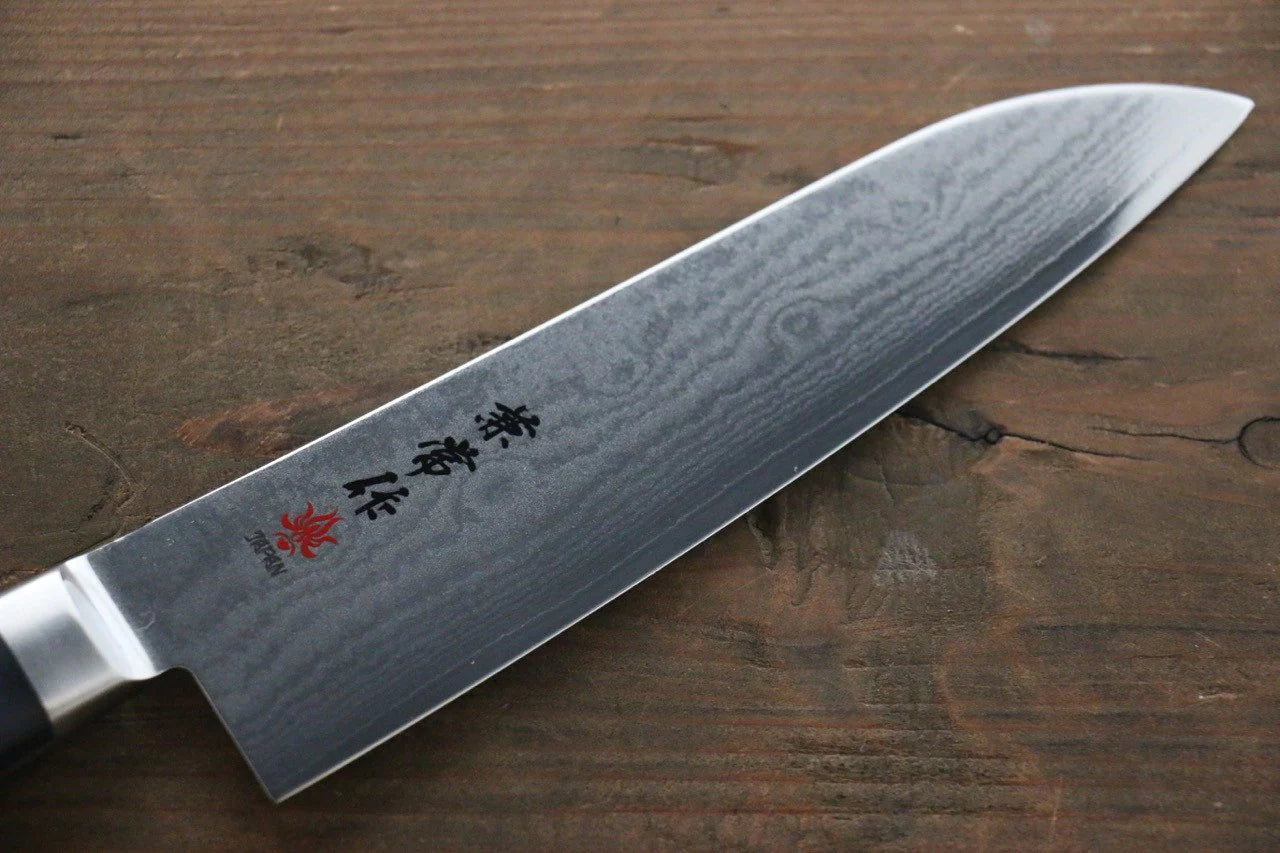 Kanetsune VG10 33 ชั้น ดามัสกัส มีด Santoku มีดทำครัวญี่ปุ่น 180mm ด้ามพลาสติก