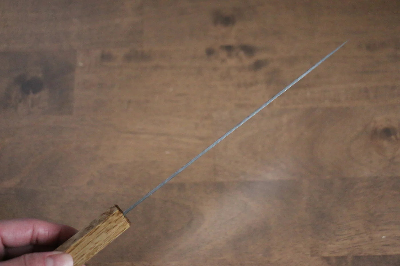 Seisuke Tsukikage AUS10 ขัด ดามัสกัส ลายค้อนตี มีดกิวโตะ Gyuto มีดทำครัวญี่ปุ่น 180mm ด้ามโอ๊ค