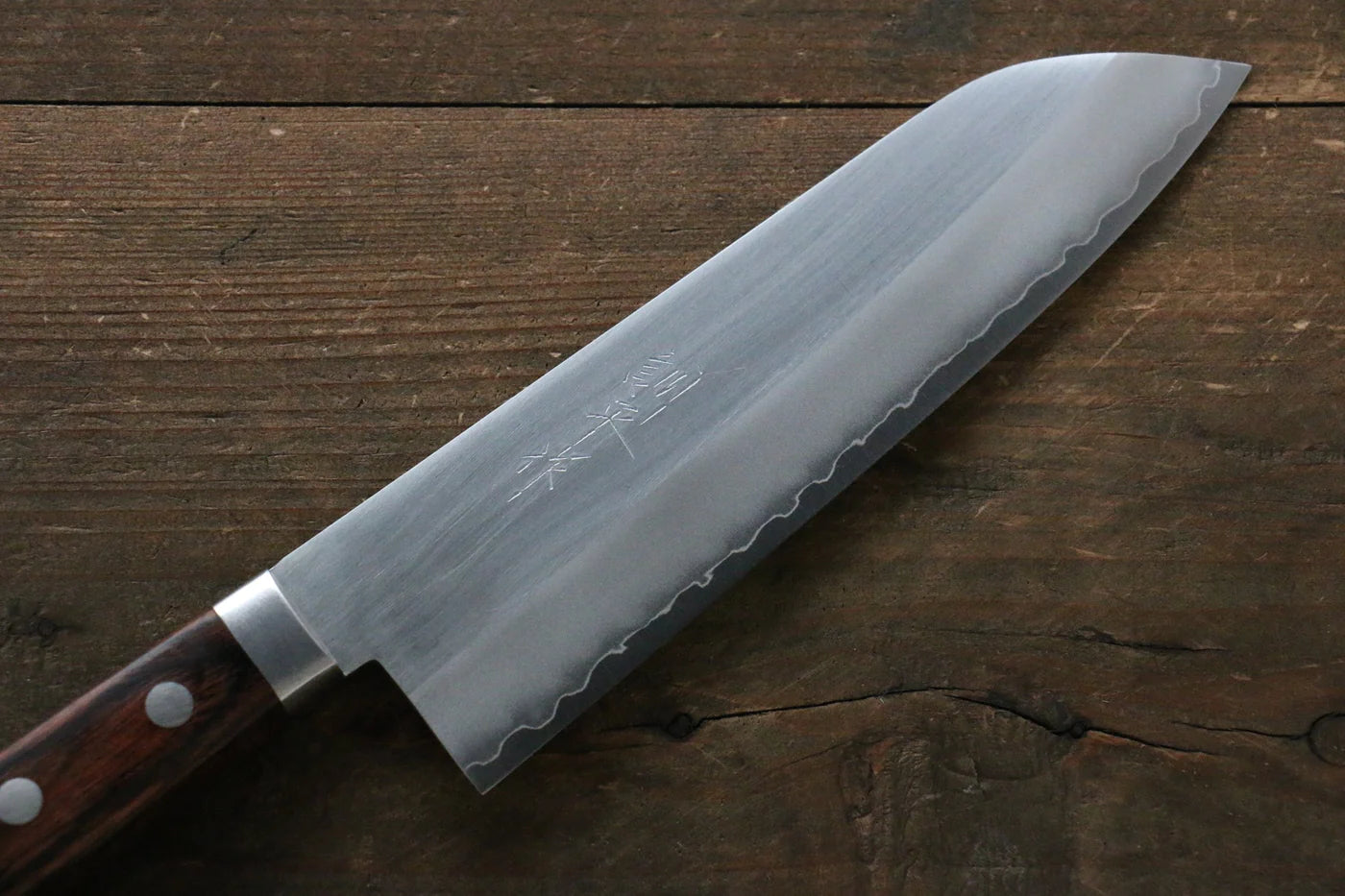 Kunihira VG1 ขัด มีด Santoku มีดทำครัวญี่ปุ่น 170mm ด้ามมะฮอกกานี