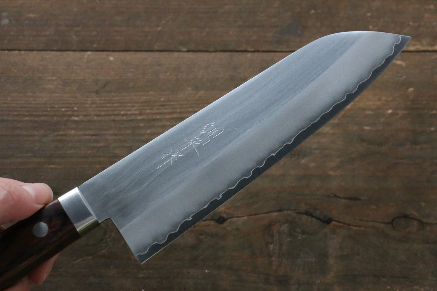 Kunihira VG1 ขัด มีด Santoku มีดทำครัวญี่ปุ่น 170mm ด้ามมะฮอกกานี