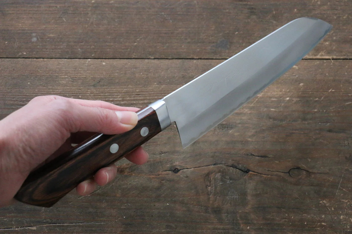 Kunihira VG1 ขัด มีด Santoku มีดทำครัวญี่ปุ่น 170mm ด้ามมะฮอกกานี