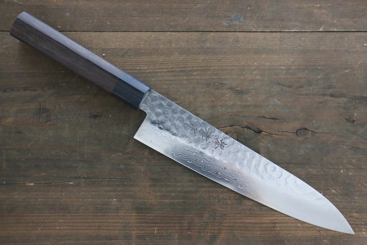 Sakai Takayuki AUS10 ดามัสกัส 45 ชั้น มีดกิวโตะ Gyuto มีดทำครัวญี่ปุ่น 210mm ด้ามไม้พะยูง