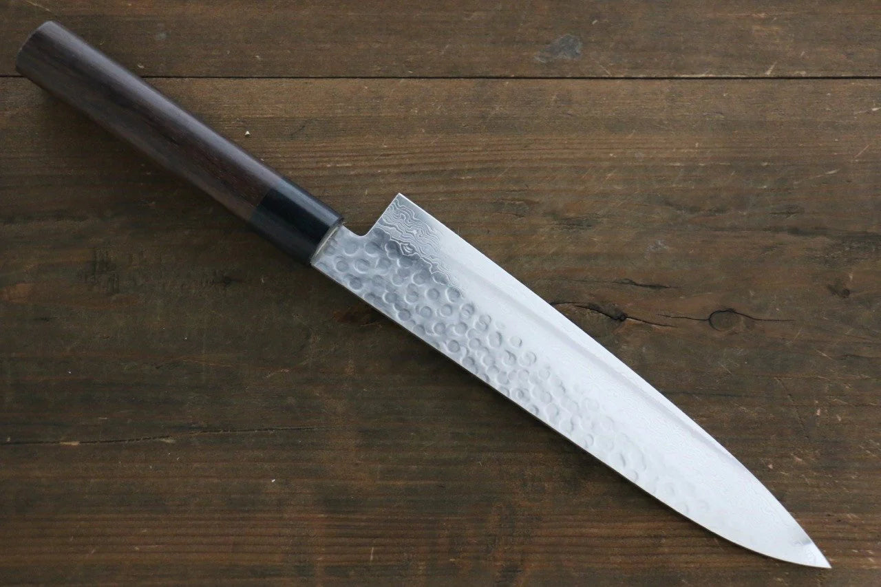 Sakai Takayuki AUS10 ดามัสกัส 45 ชั้น มีดกิวโตะ Gyuto มีดทำครัวญี่ปุ่น 210mm ด้ามไม้พะยูง