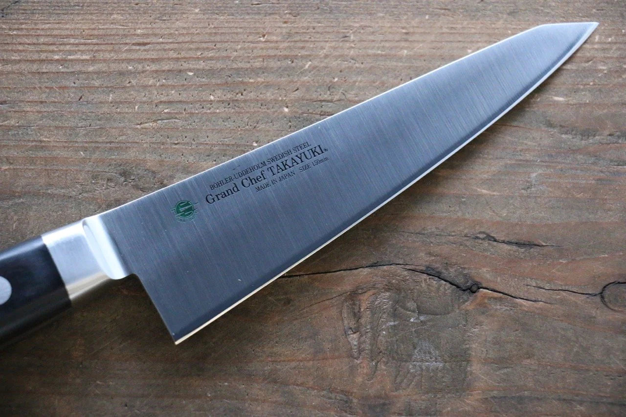 Sakai Takayuki Grand Chef Swedish Steel (เหล็กสวีเดน) มีดเลาะกระดูก Honesuki มีดทำครัวญี่ปุ่น 150mm