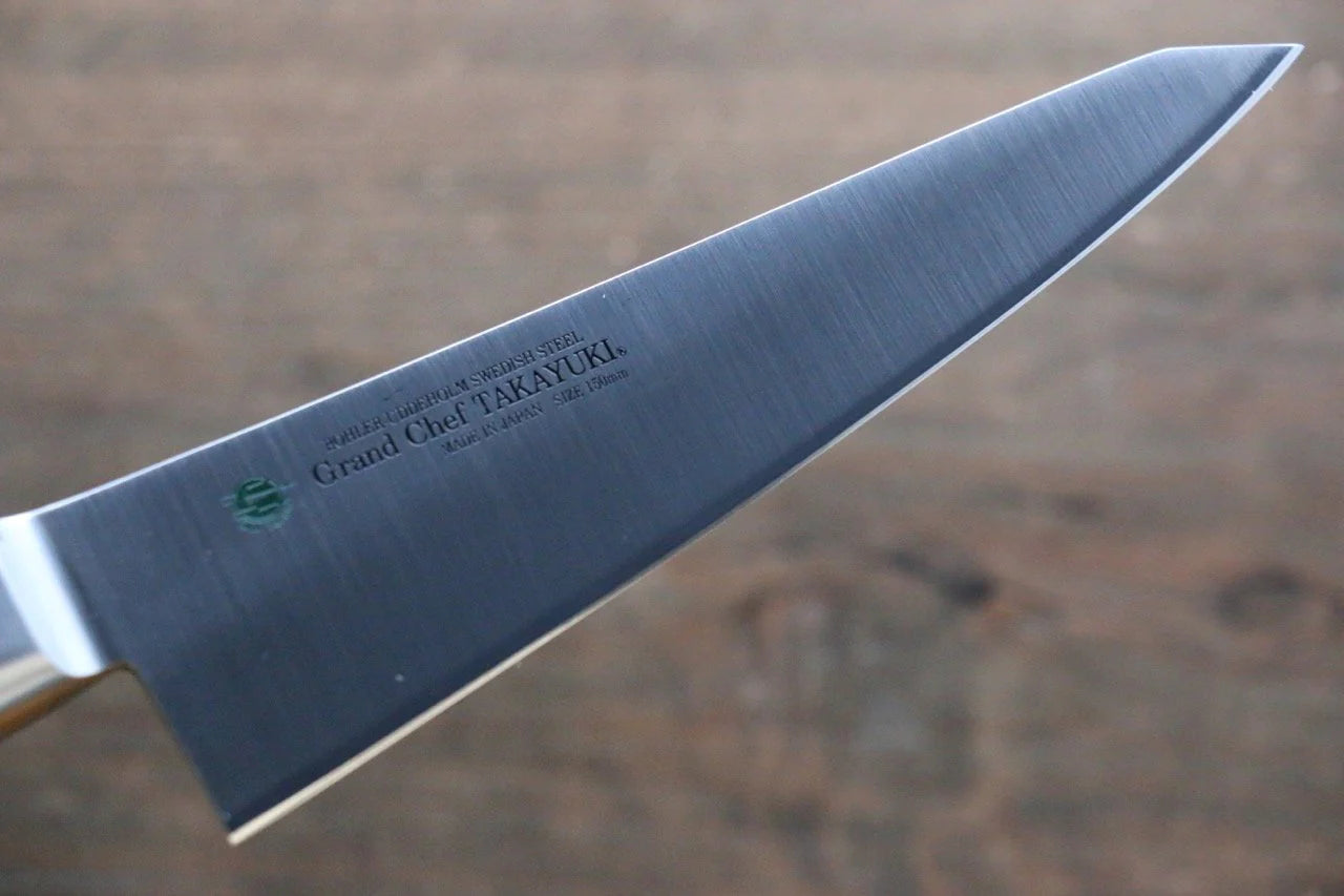Sakai Takayuki Grand Chef Swedish Steel (เหล็กสวีเดน) มีดเลาะกระดูก Honesuki มีดทำครัวญี่ปุ่น 150mm