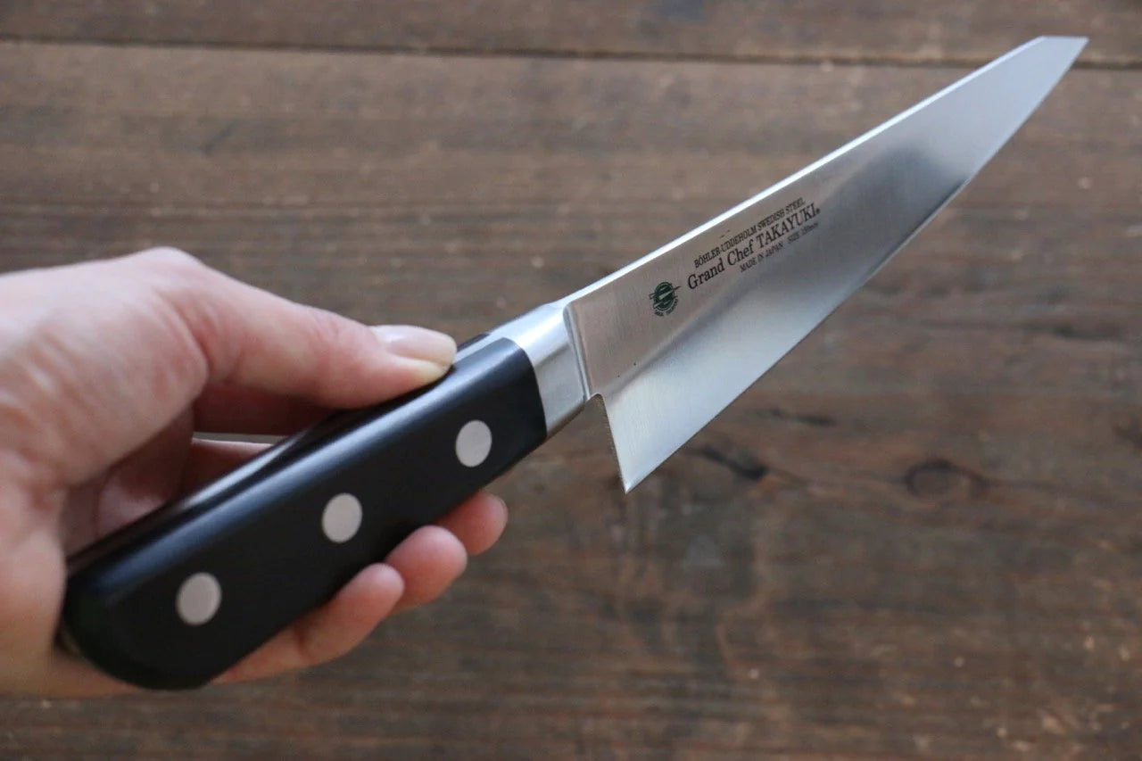 Sakai Takayuki Grand Chef Swedish Steel (เหล็กสวีเดน) มีดเลาะกระดูก Honesuki มีดทำครัวญี่ปุ่น 150mm