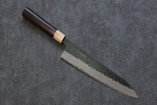 Seisuke Shitan Blue Super (บลูซุปเปอร์สตีล) ลายค้อนตี Kurouchi มีดกิวโตะ Gyuto มีดทำครัวญี่ปุ่น 240mm ด้ามไม้พะยูง