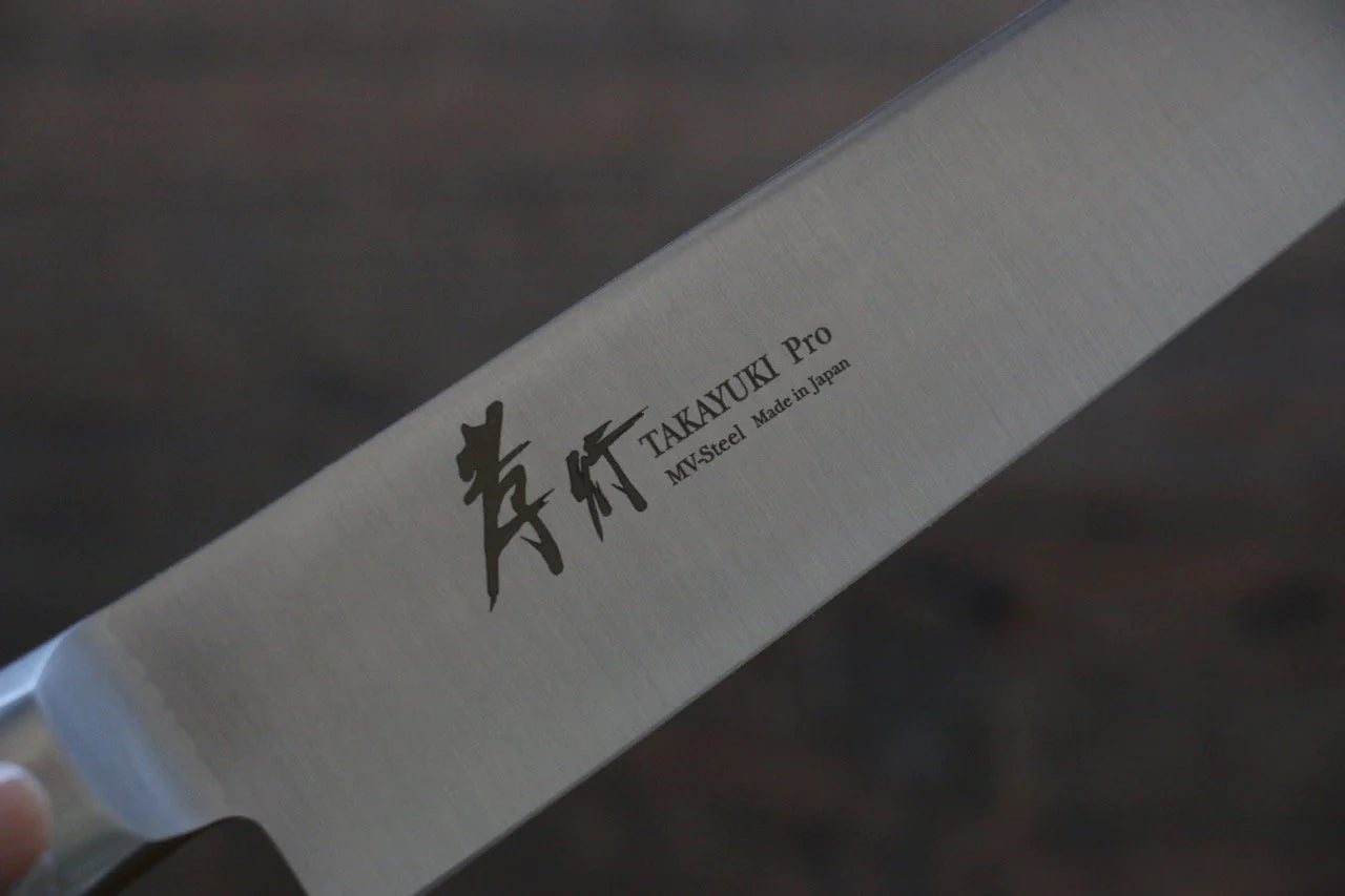 Sakai Takayuki โปร โมลิบดินัม INOX มีดเลาะเอ็น Sujihiki มีดทำครัวญี่ปุ่น 240mm