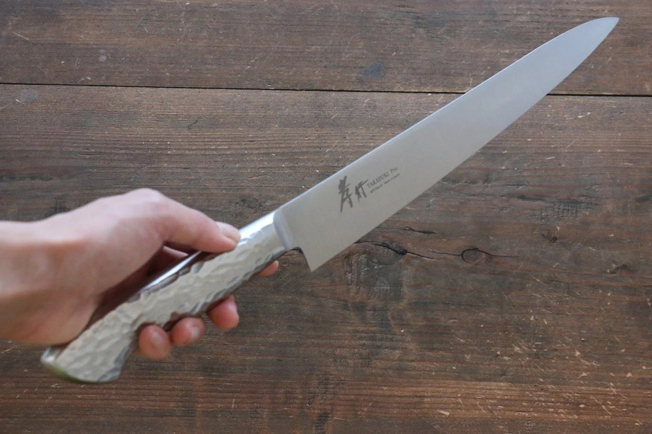 Sakai Takayuki โปร โมลิบดินัม INOX มีดเลาะเอ็น Sujihiki มีดทำครัวญี่ปุ่น 240mm