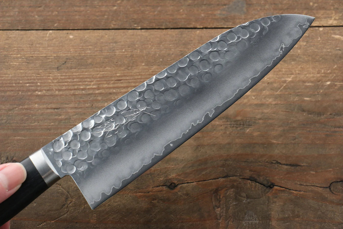 Seisuke VG1 มีด Japanese Santoku & มีดขนาดเล็ก  Petty มีดทำครัวญี่ปุ่น mm ด้ามไม้ Pakka wood