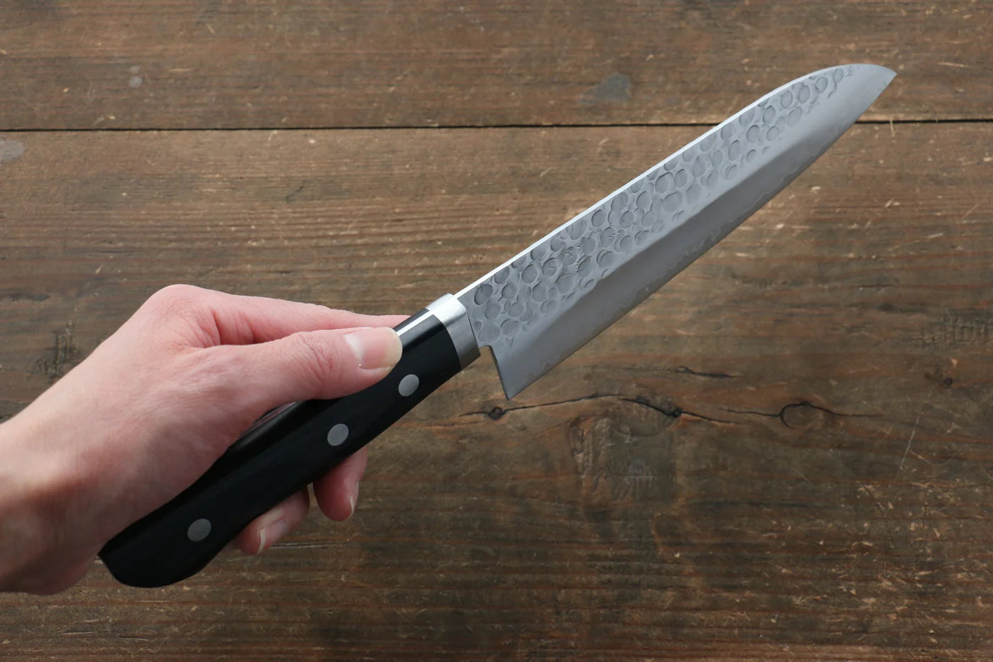 Seisuke VG1 มีด Japanese Santoku & มีดขนาดเล็ก  Petty มีดทำครัวญี่ปุ่น mm ด้ามไม้ Pakka wood