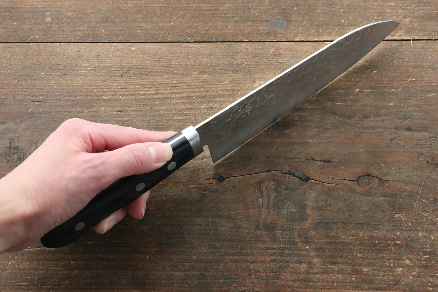 Seisuke VG1 มีด Japanese Santoku & มีดขนาดเล็ก  Petty มีดทำครัวญี่ปุ่น mm ด้ามไม้ Pakka wood