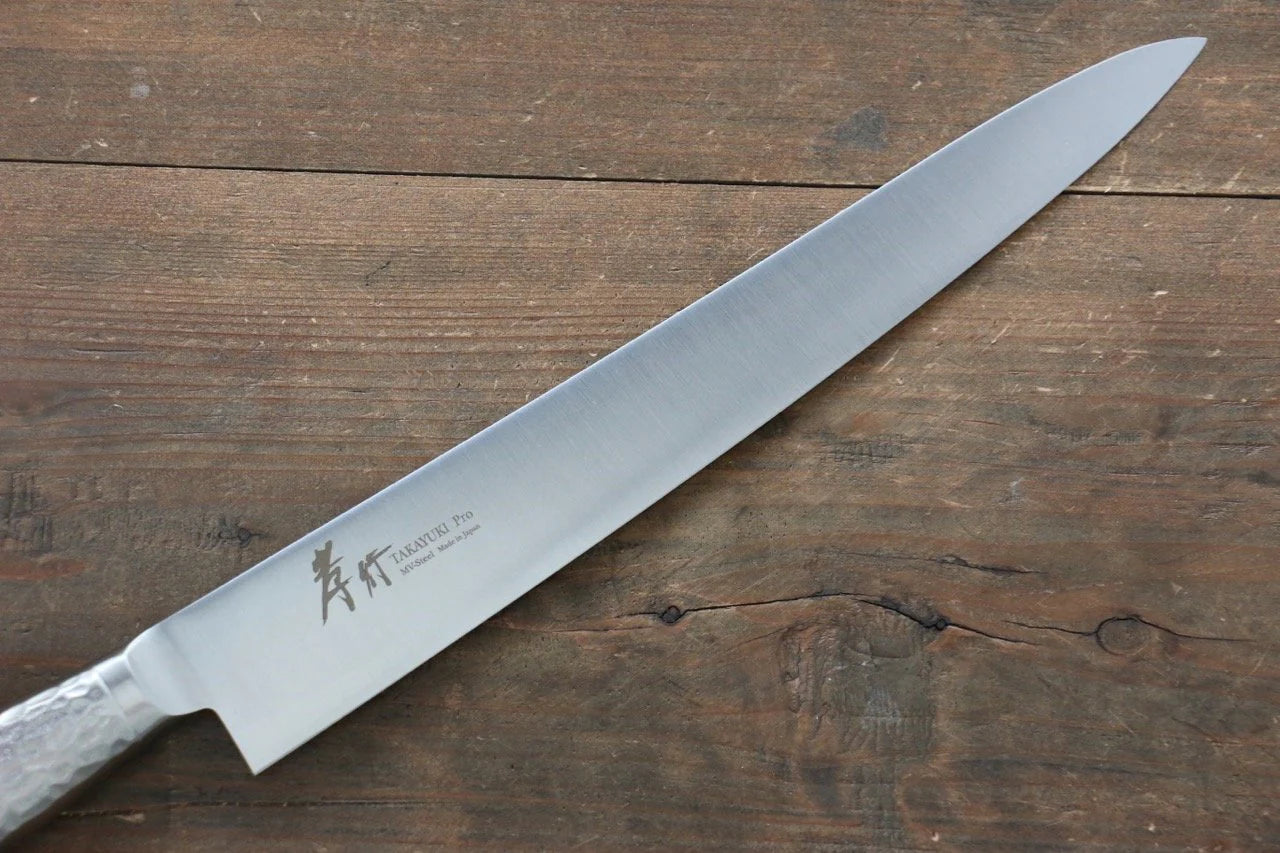 Sakai Takayuki โปร โมลิบดินัม INOX มีดเลาะเอ็น Sujihiki มีดทำครัวญี่ปุ่น 270mm