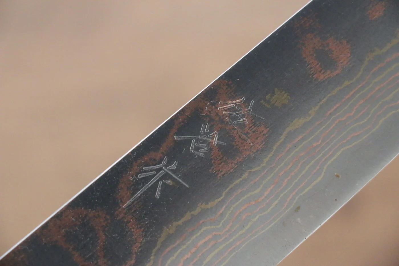 Takeshi Saji Blue Steel (บลูสตีล) No.2 ดามัสกัสสี มีดเลาะเอ็น Sujihiki มีดทำครัวญี่ปุ่น 270mm ด้ามเคลือบ มีฝัก (ปลอก) มีด